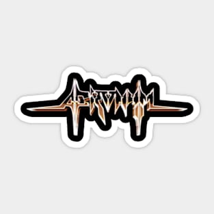 Acro Thrash Metal Sticker